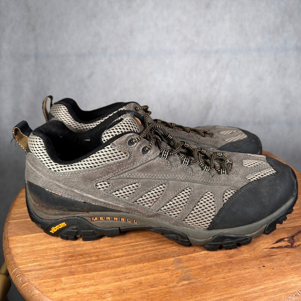 Merrell Mesa Ventilator Hiking Shoes Mens 14 Brown Good Vibram Low Top 80433 - Picture 4 of 13